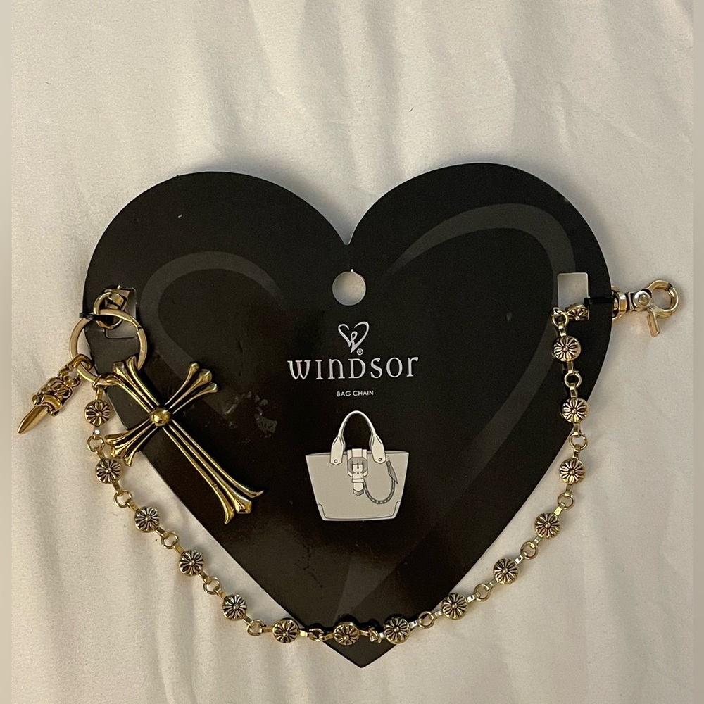 Windsor Gold Cross Bag Chain